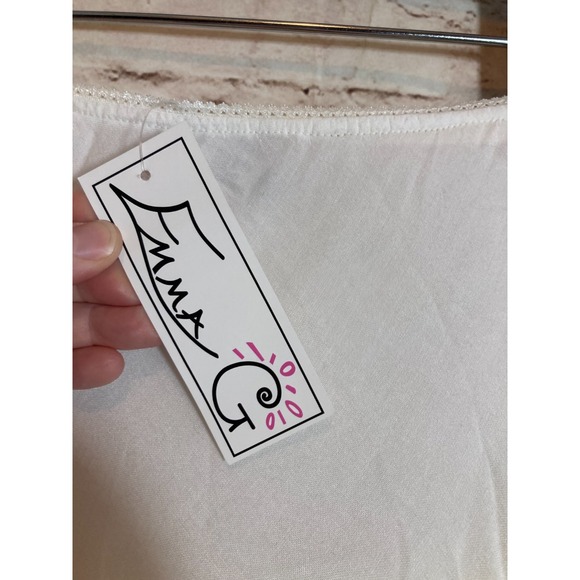 Emma G Broomstick Skirt Womens Medium White Tiered Country Cottage Romantic - Picture 2 of 11